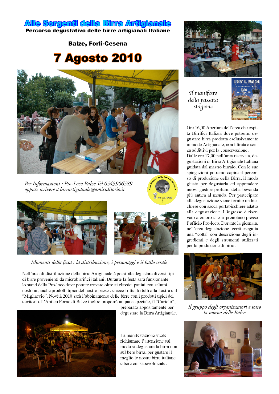 Volantino festa 2010